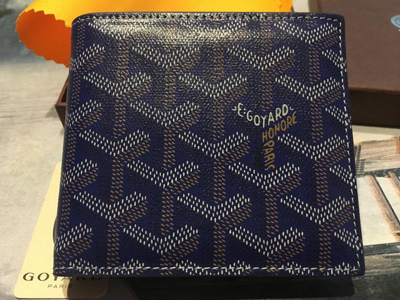 Goyard Blue Billfold Wallet